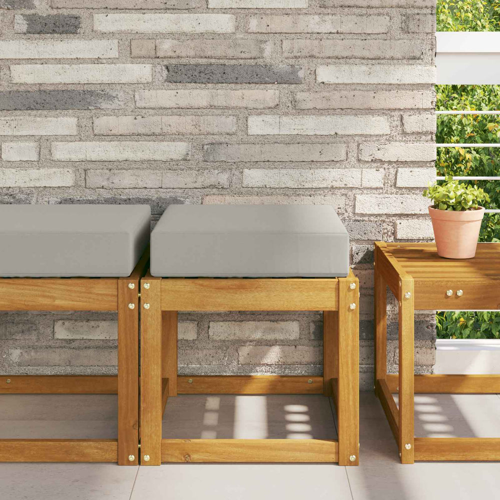 Graues Outdoor Sitzkissen 40x40