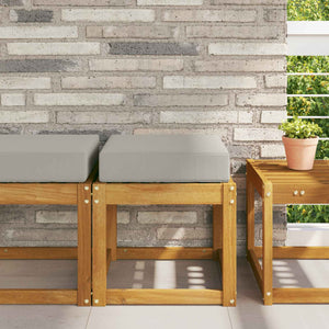 Graues Outdoor Sitzkissen 40x40