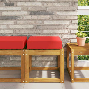 Rotes Outdoor Sitzkissen 40x40 cm