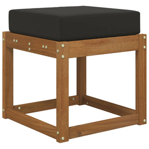 Schwarzes Outdoor Sitzkissen 40x40 cm