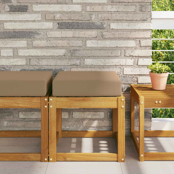 Outdoor Sitzkissen Taupe 40x40 cm