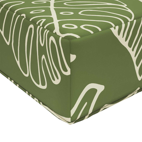 Outdoor Sitzkissen Grüne Blätter 40x40