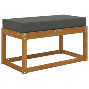 Anthrazit Outdoor Sitzkissen 80x40