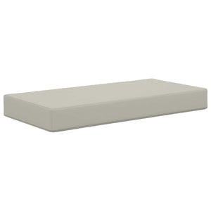 Graues Outdoor-Sitzkissen 80x40 cm