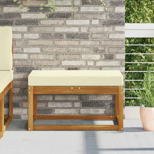 Creme Outdoor Sitzkissen 80x40