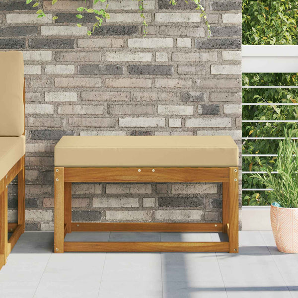 Beiges Outdoor-Sitzkissen 80x40 cm