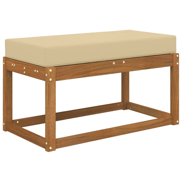 Beiges Outdoor-Sitzkissen 80x40 cm