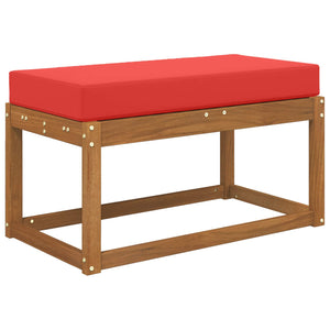 Rotes Outdoor Sitzkissen 80x40 cm