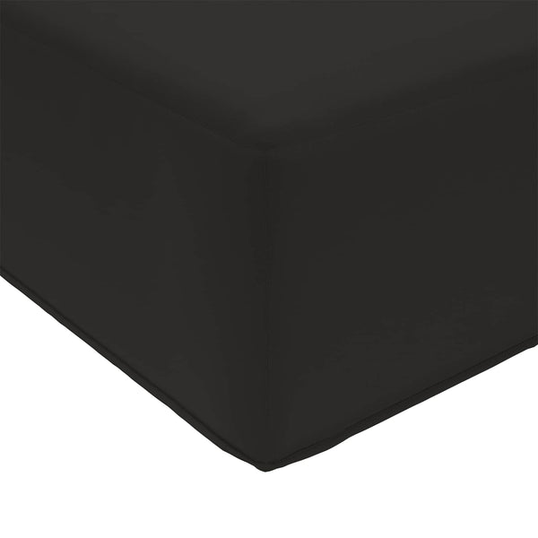 Schwarzes Outdoor-Sitzkissen 80x40 cm
