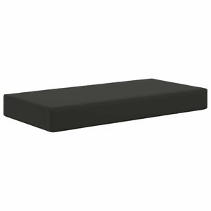 Schwarzes Outdoor-Sitzkissen 80x40 cm