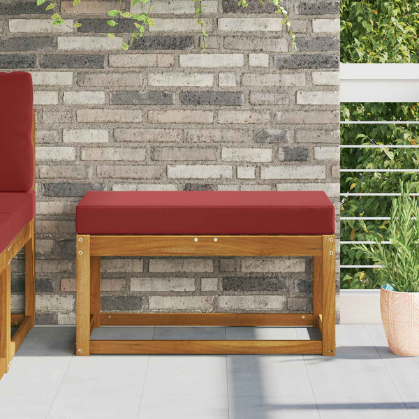 Weinrotes Sitzkissen für Outdoor, 80x40 cm