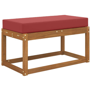 Weinrotes Sitzkissen für Outdoor, 80x40 cm