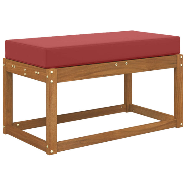 Weinrotes Sitzkissen für Outdoor, 80x40 cm
