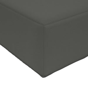 Anthrazitfarbenes Outdoor-Sitzkissen 115x40 cm