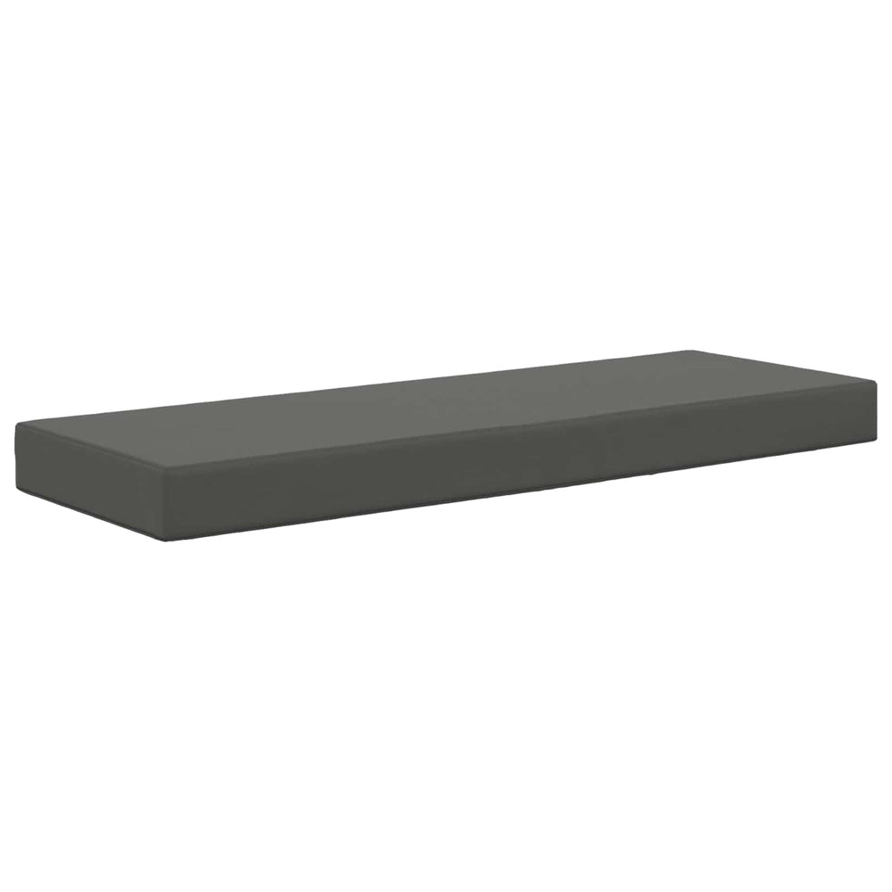 Anthrazitfarbenes Outdoor-Sitzkissen 115x40 cm
