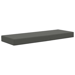Anthrazitfarbenes Outdoor-Sitzkissen 115x40 cm