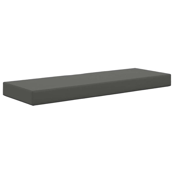 Anthrazitfarbenes Outdoor-Sitzkissen 115x40 cm