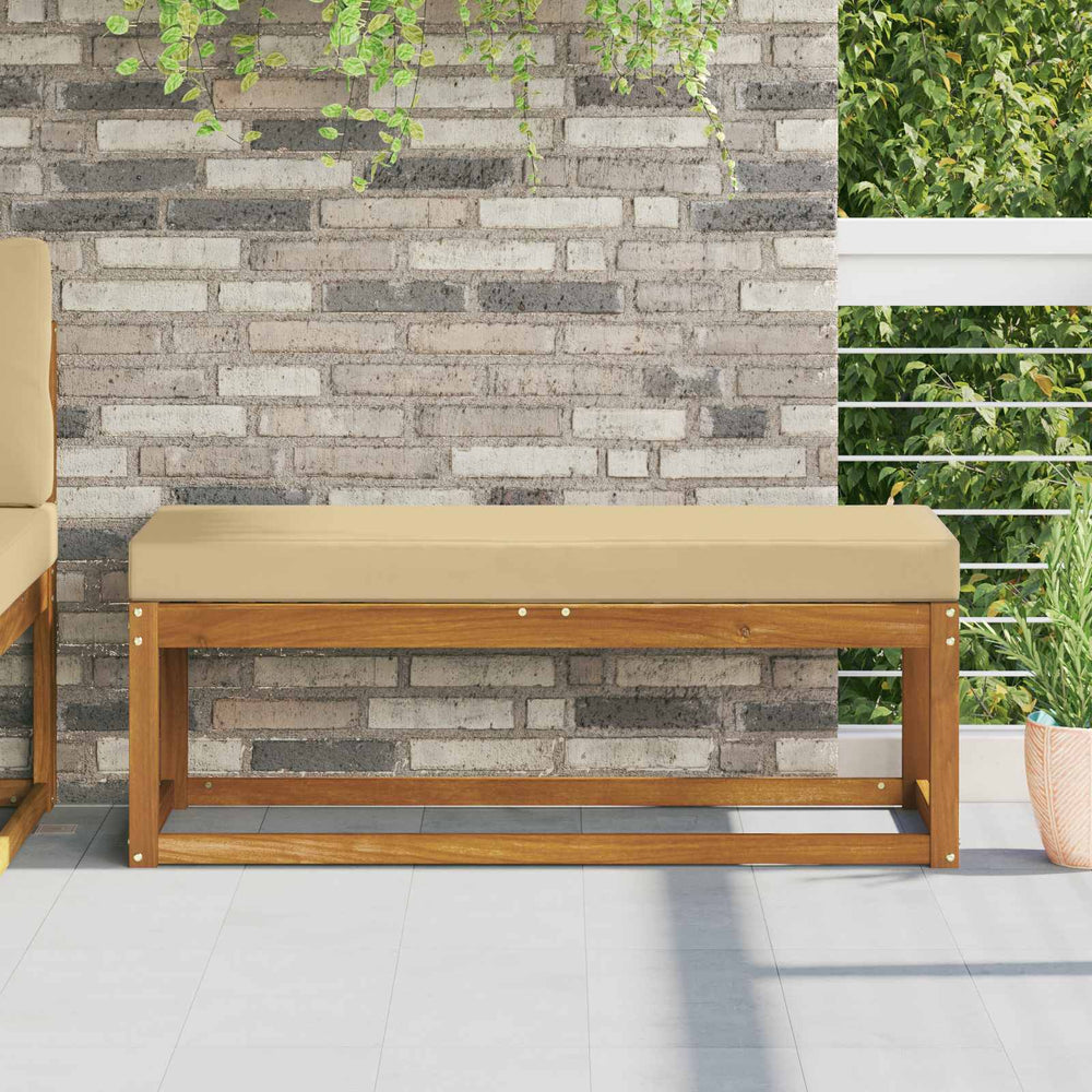 Beiges Outdoor-Sitzkissen 115x40 cm