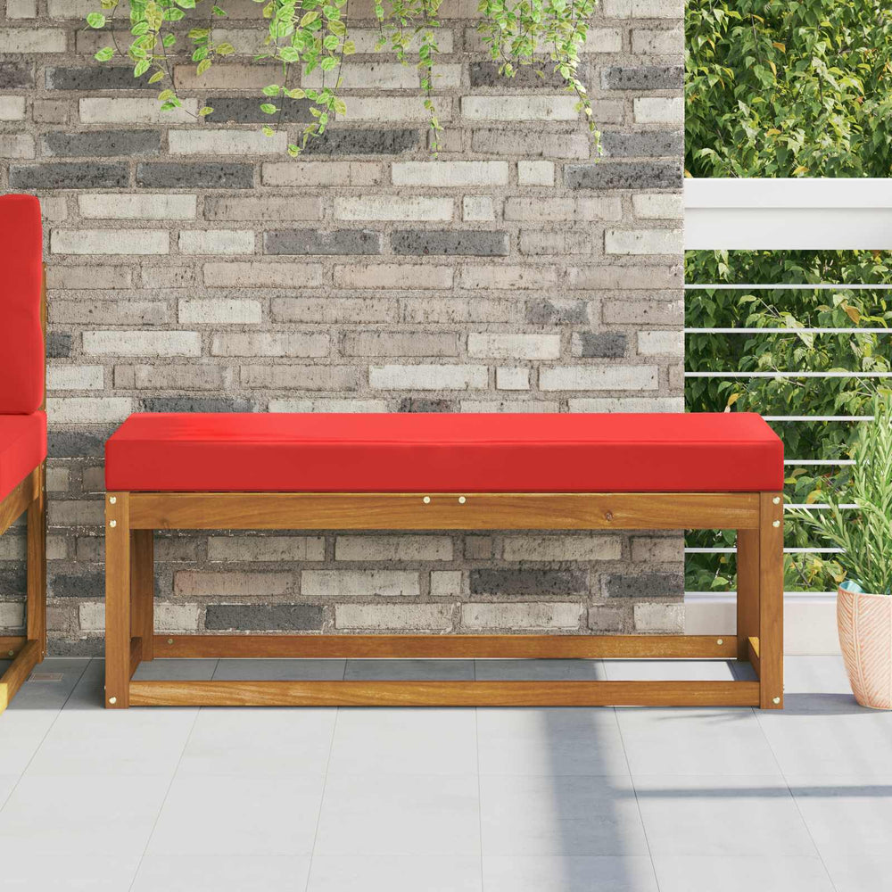 Rotes Outdoor-Sitzkissen 111,5 cm