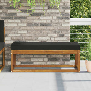 Schwarzes Outdoor-Sitzkissen 111,5 cm