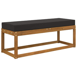 Schwarzes Outdoor-Sitzkissen 111,5 cm