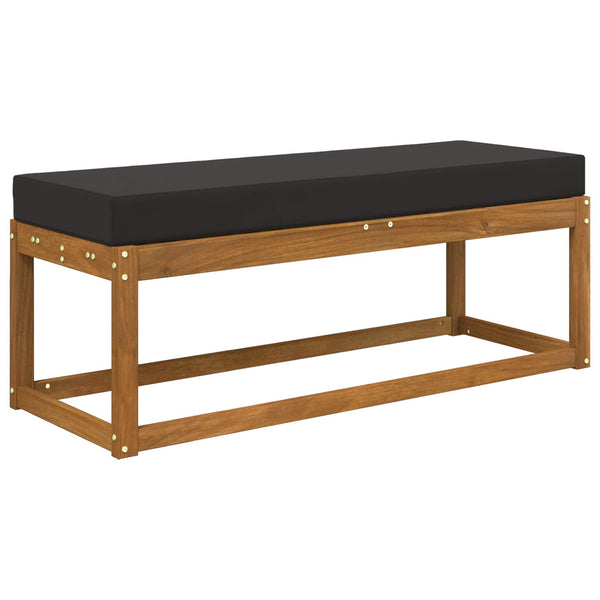 Schwarzes Outdoor-Sitzkissen 111,5 cm