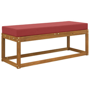 vidaXL Outdoor Bench Cushion Wine Red 111.5 x 40 x 8 cm