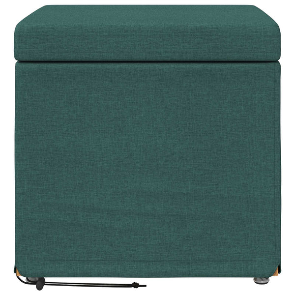 Dunkelgrüner Hocker, 41 cm