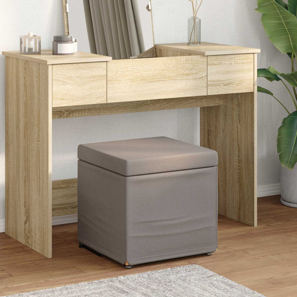 Taupe Hocker 41x41 cm