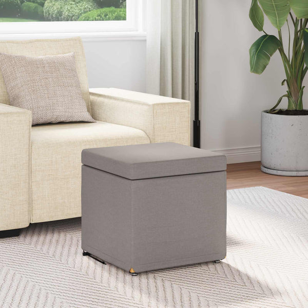 Taupe Hocker 41x41 cm