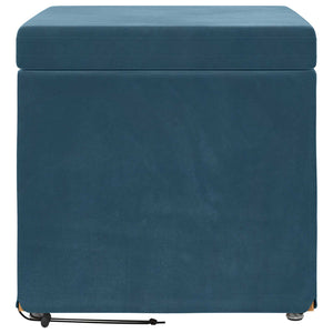 Blauer Samt Hocker 41x41x40cm