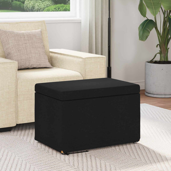 Schwarzer Hocker 61x41x40cm