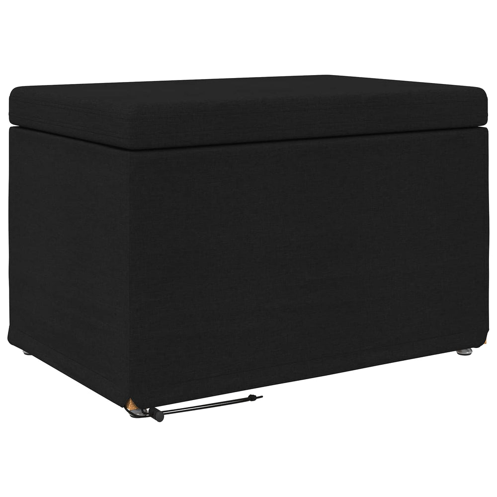 Schwarzer Hocker 61x41x40cm
