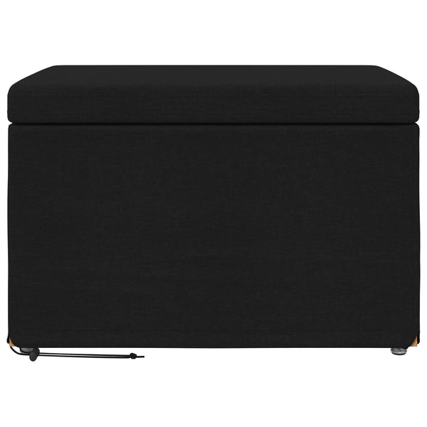 Schwarzer Hocker 61x41x40cm