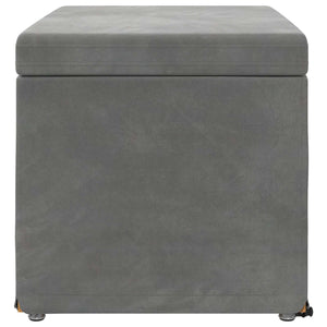 Hocker Dunkelgrau Samt 61x41x40cm