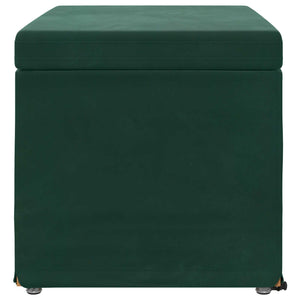 Dunkelgrüner Samt Hocker 61x41x40cm