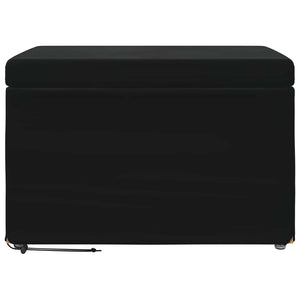 Schwarzer Samt Hocker 61x41x40cm