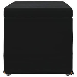 Schwarzer Samt Hocker 61x41x40cm