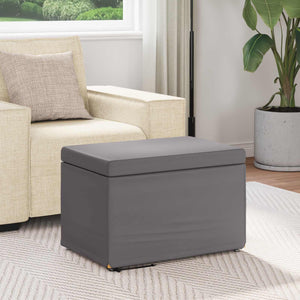Grauer Hocker 61x41x40 cm