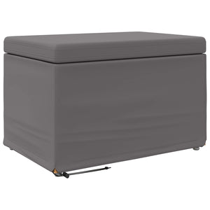 Grauer Hocker 61x41x40 cm