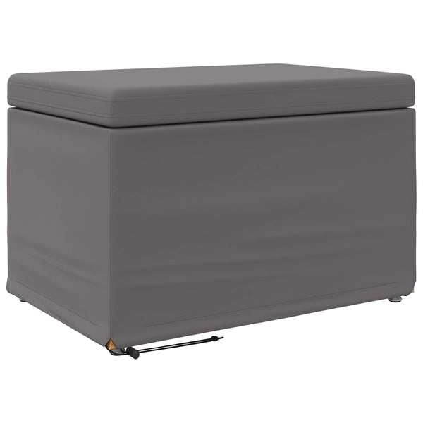 Grauer Hocker 61x41x40 cm