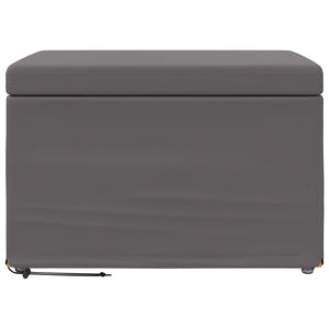 Grauer Hocker 61x41x40 cm