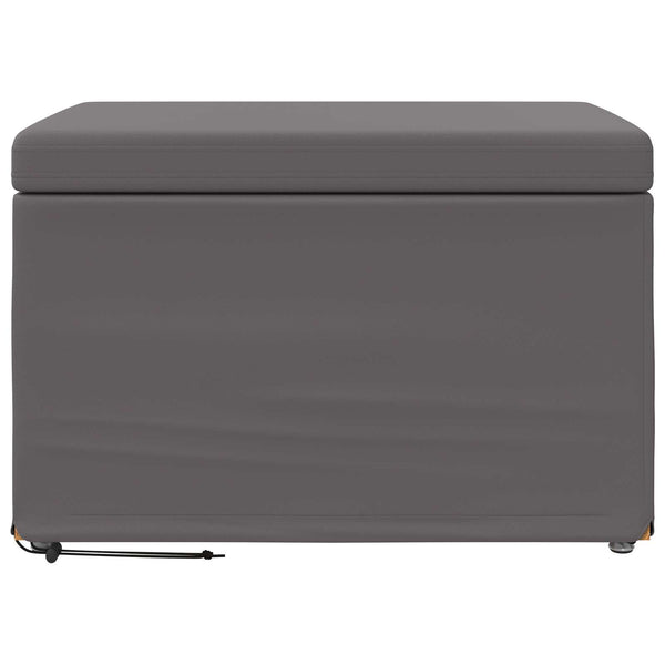 Grauer Hocker 61x41x40 cm