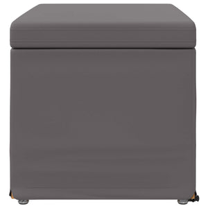 Grauer Hocker 61x41x40 cm