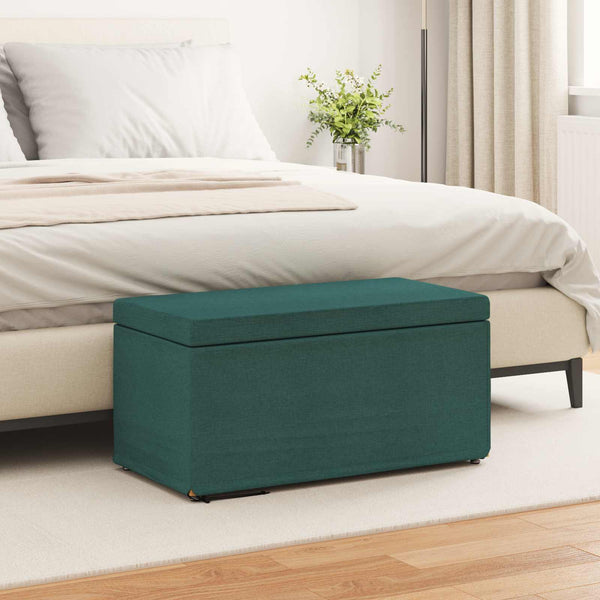 Dunkelgrüner Hocker, 81x41x40 cm