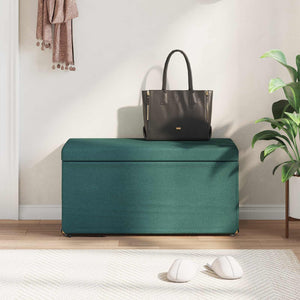 Dunkelgrüner Hocker, 81x41x40 cm