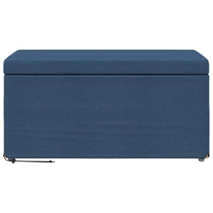 Blauer Stoffhocker 81x41x40cm