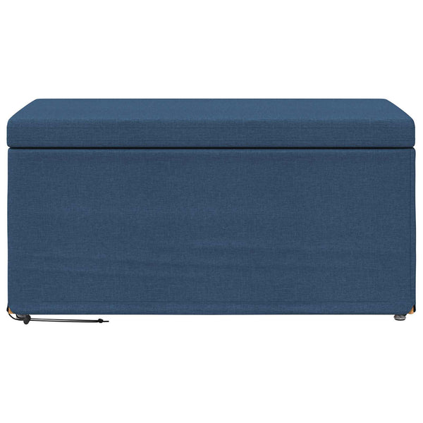 Blauer Stoffhocker 81x41x40cm
