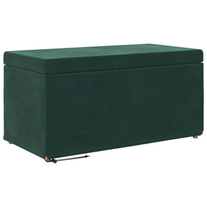 Dunkelgrüner Samt Hocker 81x41x40cm