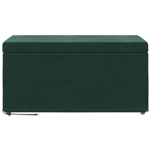 Dunkelgrüner Samt Hocker 81x41x40cm